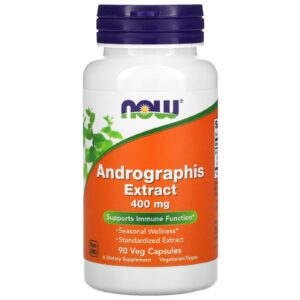 NOW Foods Extrato de Andrographis 400 mg 90 Cápsulas Vegetarianas
