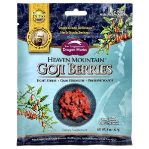Dragon Herbs Bagas de Goji da Montanha Celestial 227 g (8 oz)