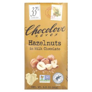 Chocolove Avelãs com Chocolate de Leite 33% de Cacau 90 g (32 oz)