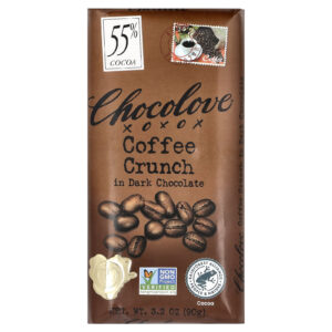 Chocolove Café Crocante em Chocolate Amargo 55% de Cacau 90 g (32 oz)