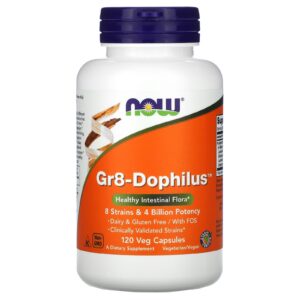 NOW Foods Gr8-Dophilus 120 Cápsulas Vegetais