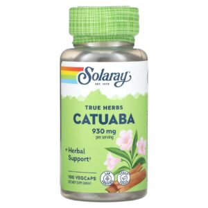 Solaray True Herbs Catuaba 100 VegCaps (465 mg por Cápsula)