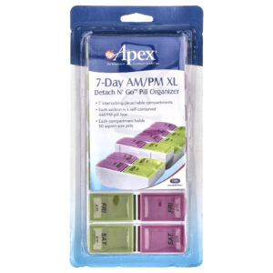 Apex 7-Day AM/PM XL Organizador de Comprimidos Detach N Go™ 1 Organizador de Comprimidos