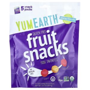 YumEarth Lanches de Frutas Orgânicas 5 Pacotes 198 g (07 oz) Cada