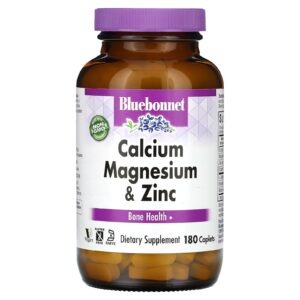 Bluebonnet Nutrition Cálcio Magnésio Mais Zinco 180 Cápsulas