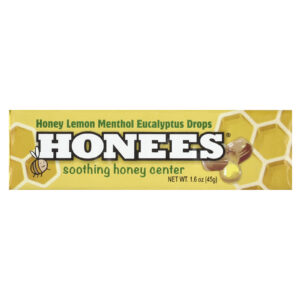 Honees Pastilhas de Mel Limão Mentol e Eucalipto 45 g (16 oz)