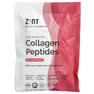 Zint Peptídeos de Colágeno Puro de Gado Criado no Pasto Sem Sabor 566 g (2 oz)