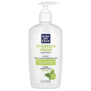 Kiss My Face 4 em 1 Hidratação com Barbear Menta Refrescante 325 ml (11 fl oz)