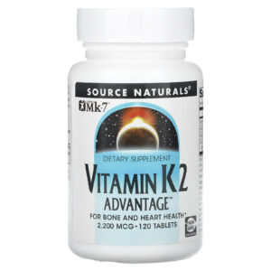 Source Naturals Vitamina K2 Advantage 2.200 mcg 120 Comprimidos