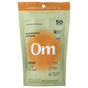 Om Mushrooms Reishi Cogumelo em Pó 100 g (35 oz)