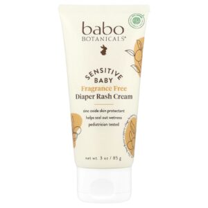 Babo Botanicals Bebês Sensíveis Creme para Assaduras Sem Perfume 85 g (3 oz)