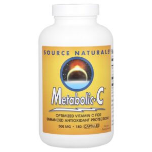 Source Naturals C Metabólico 500 mg 180 Cápsulas