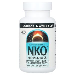 Source Naturals NKO™ Neptune Krill Oil 500 mg 60 Cápsulas Softgel