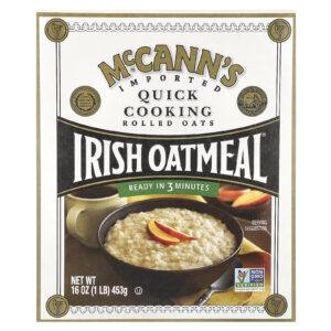 McCanns Irish Oatmeal Aveia em Flocos de Cozimento Rápido 453 g (16 oz)