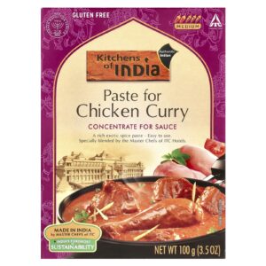 Kitchens of India Pasta para Frango ao Curry Concentrado para Molho Médio 100 g (35 oz)