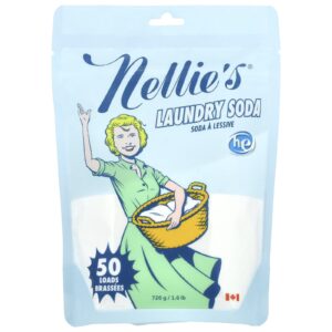 Nellies Soda para Lavadora de Roupas Sem Perfume 50 Lavagens 726 g (16 lb)