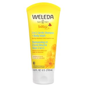 Weleda Extratos de Calêndula Shampoo Suave 2 em 1 + Sabonete Líquido 200 ml (68 fl oz)
