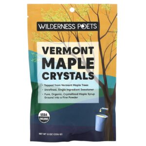 Wilderness Poets Cristais de Bordo Orgânico de Vermont 226 g (8 oz)