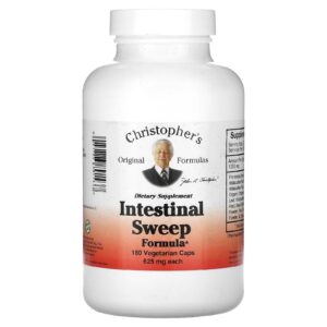 Christophers Original Formulas Fórmula para Varredura Intestinal 625 mg 180 Cápsulas Vegetarianas