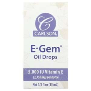Carlson E-Gem Oil Drops 15 ml (1/2 fl oz)