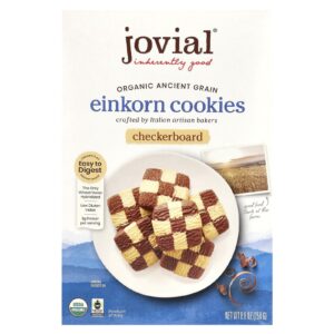 Jovial Cookies de Einkorn Orgânicos Xadrez 88 oz (250 g)