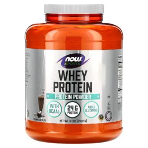 NOW Foods Proteína Whey Chocolate Cremoso 2.722 g (6 lb)