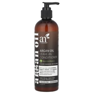 artnaturals Condicionador Leave-in de Óleo de Argão Para Cabelos Secos Danificados e Quebradiços 355 ml (12 fl oz)