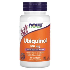 NOW Foods Ubiquinol 100 mg 60 cápsulas de gel