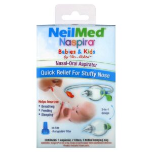 NeilMed Bebês e Crianças Aspirador Nasal-Oral Naspira 1 Kit