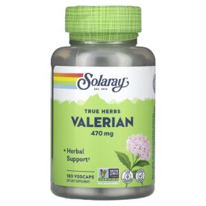 Solaray Ervas Verdadeiras Valeriana 470 mg 180 VegCaps