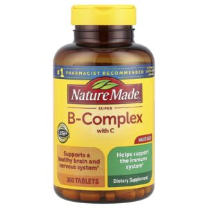 Nature Made Super-Complexo B com Vitamina C 360 Comprimidos