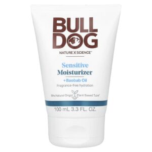 Bulldog Skincare For Men Hidratante para Peles Sensíveis Sem Perfume 100 ml (33 fl oz)