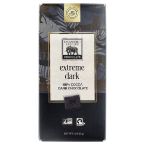 Endangered Species Chocolate Chocolate Amargo Extremo 88% de Cacau 85 g (3 oz)