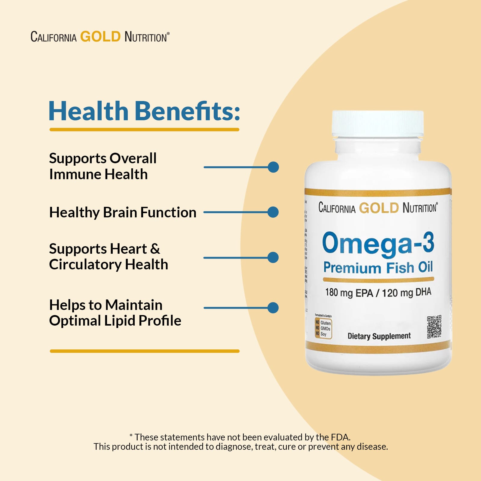 California Gold Nutrition Óleo de Peixe Premium Ômega-3 100 Cápsulas Softgel de Gelatina de Peixe (1.100 mg por Cápsula Softgel) - Imagem 11