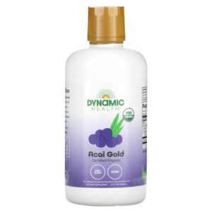 Dynamic Health Certificado Orgânico Açaí Gold 946 ml (32 fl oz)