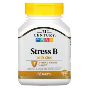 21st Century Stress B com Zinco 66 Comprimidos