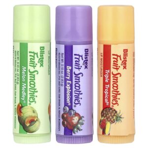 Blistex Hidratante Labial Smoothies de Frutas 3 Sticks 283 g (010 oz) Cada