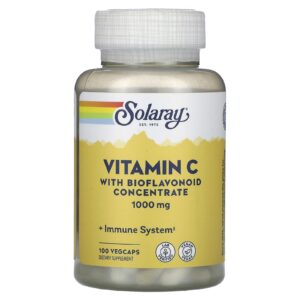 Solaray Vitamina C com Bioflavonoide Concentrado 1.000 mg 100 VegCaps