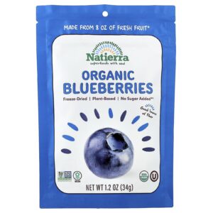 Natierra Liofilizado Orgânico Mirtilo 34 g (12 oz)