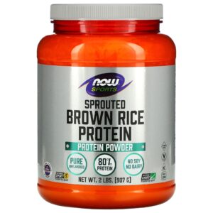 NOW Foods Sports Proteína de Arroz Marrom Germinado 2 lbs (907 g)