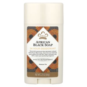 Nubian Heritage Desodorante 24 Horas Sabão Negro Africano 225 oz (64 g)
