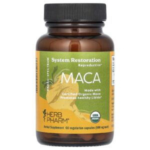 Herb Pharm Maca-Peruana 500 mg 60 Cápsulas Vegetarianas