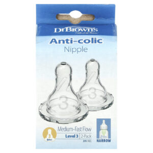 Dr. Browns Bico Anticólica A Partir de 6 Meses Fluxo Médio Rápido Pacote com 2 Unidades