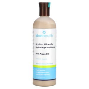 Zion Health Minerais Antigos Condicionador Hidratante com Óleo de Argão Coco e Jasmim 473 ml (16 fl oz)