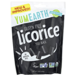 YumEarth Alcaçuz Sem Glúten Preto 142 g (5 oz)
