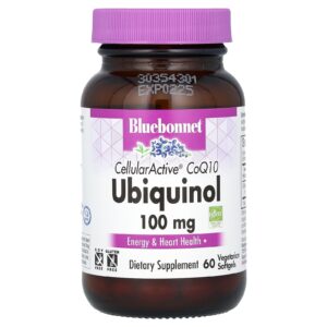 Bluebonnet Nutrition Ubiquinol Cellular Active CoQ10 100 mg 60 Cápsulas Vegetais Softgel
