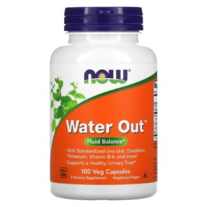NOW Foods Water Out Equilíbrio de Fluidos 100 Cápsulas Vegetais