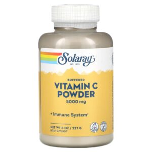 Solaray Vitamina C Tamponada em Pó 227 g (8 oz)