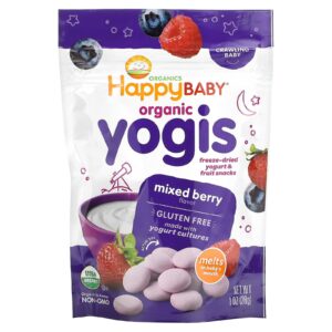 Happy Family Organics Happy Baby Yogis Orgânicos Iogurtes e Petiscos de Frutas Liofilizados Frutos Silvestres 28 g (1 oz)