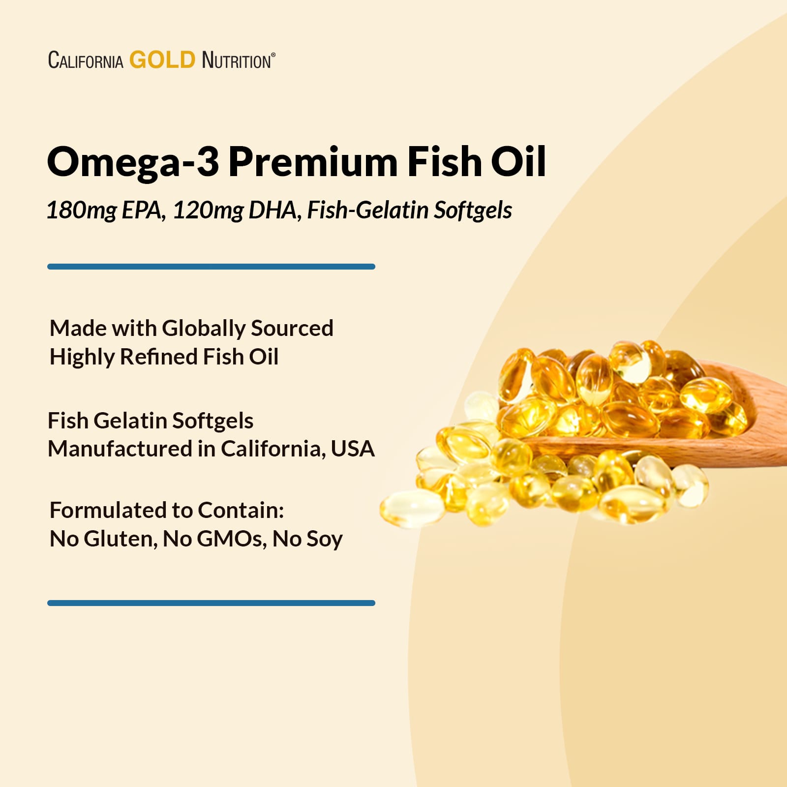 California Gold Nutrition Óleo de Peixe Premium Ômega-3 100 Cápsulas Softgel de Gelatina de Peixe (1.100 mg por Cápsula Softgel) - Imagem 12